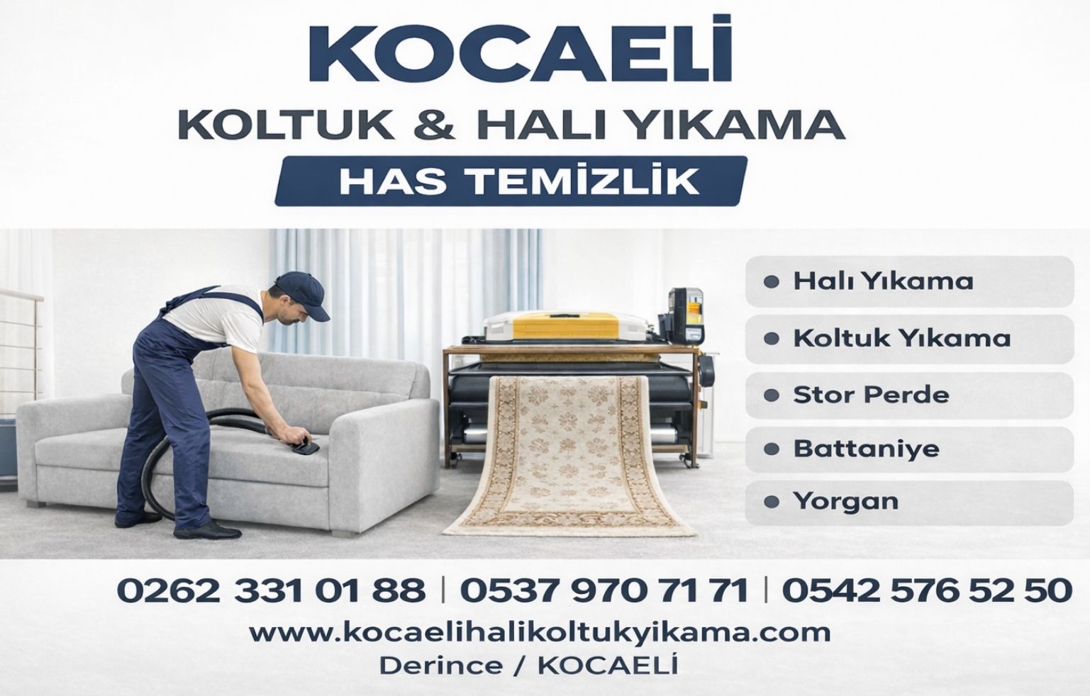 derince halı yıkama servisi